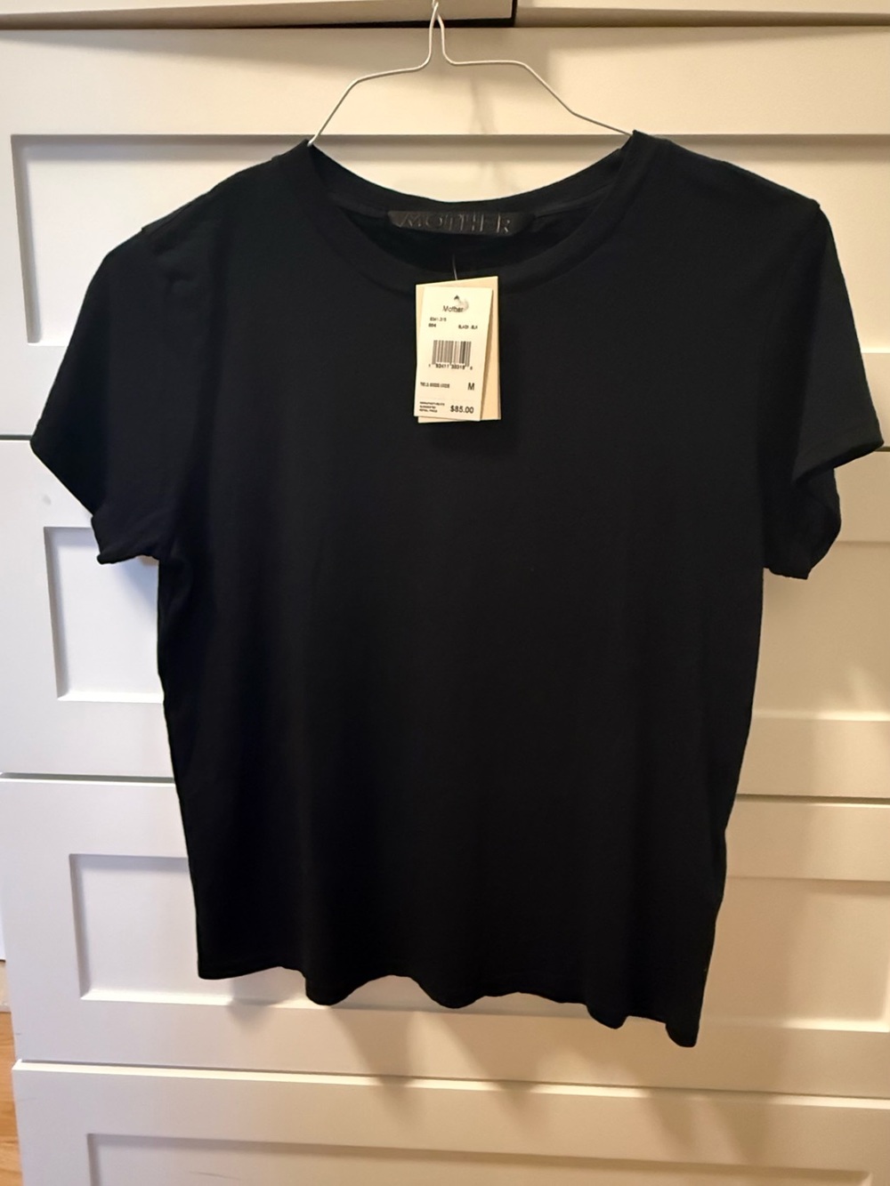 Classic Black Crewneck Short Sleeve Tee - Unbranded